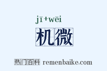机微是什么意思的图片
